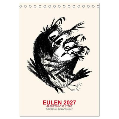 EULEN 2027 GRENZENLOSE LIEBE (Tischkalender 2027 DIN A5 hoch), CALVENDO Monatskalender