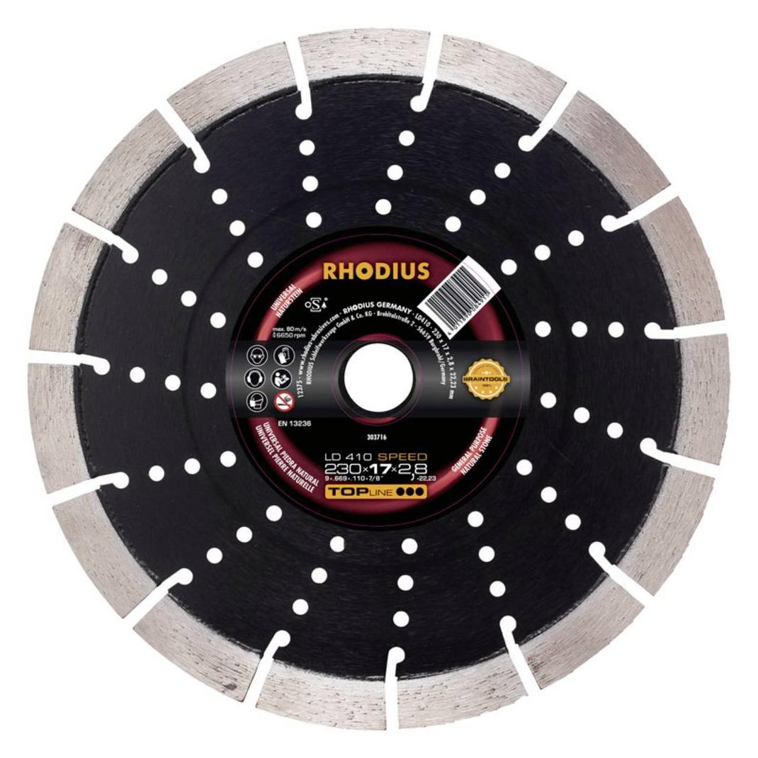 Rhodius Diamanttrennscheibe gerade LD410 SPEED Ø 125 x 13,0 x 2,4 x 22,23mm (303713)