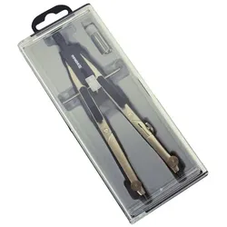 DONAU Schnellverstellzirkel-Set, 2-teilig silber/schwarz silber
