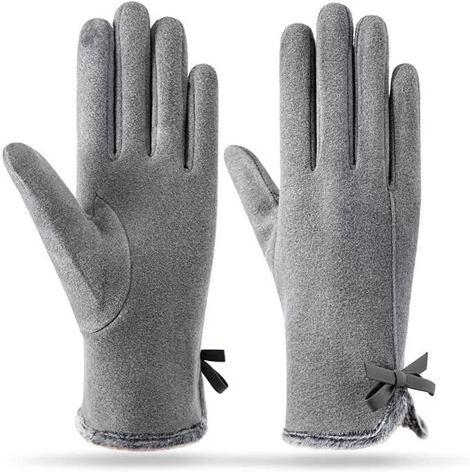 INF Warme Winterhandschuhe für Damen mit Touchscreen-Kompatibilität Grau