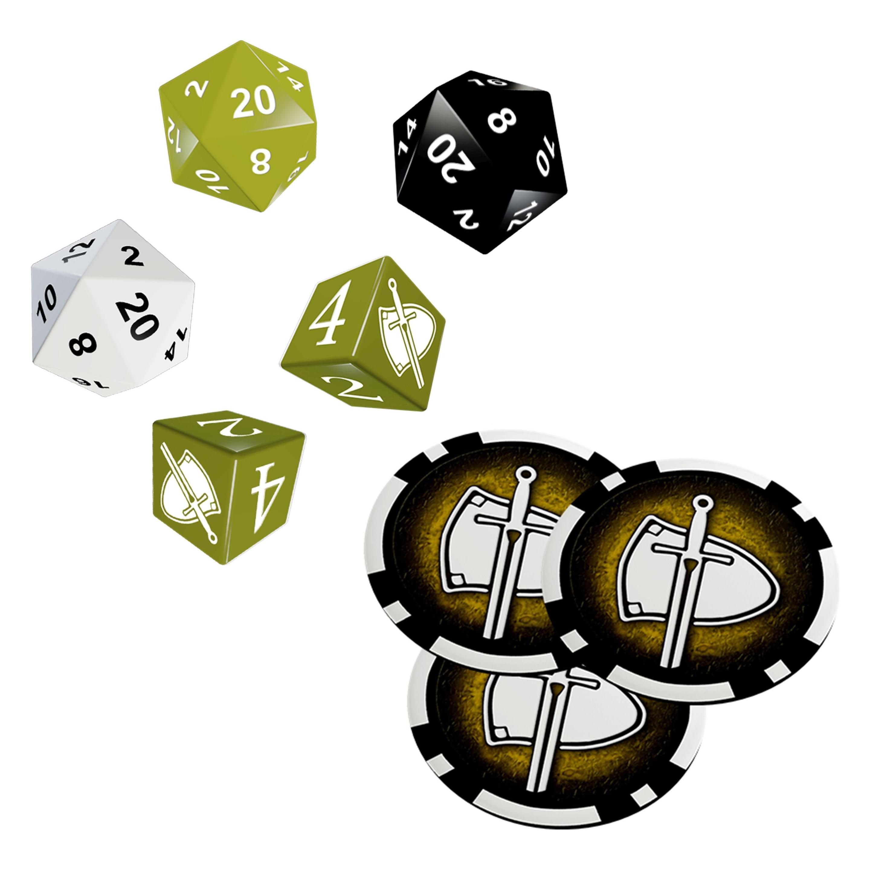 Ulisses Spiele DSA5 - Einsteigerbox: Krieger - Würfel- & Chipset (US25648)