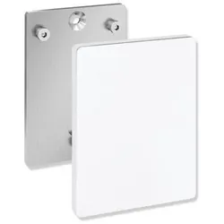 Hewi System 800 K Wandplatte 950.50.1009098 mit Abdeckung, für mobile Stützklappgriffe, signalweiß