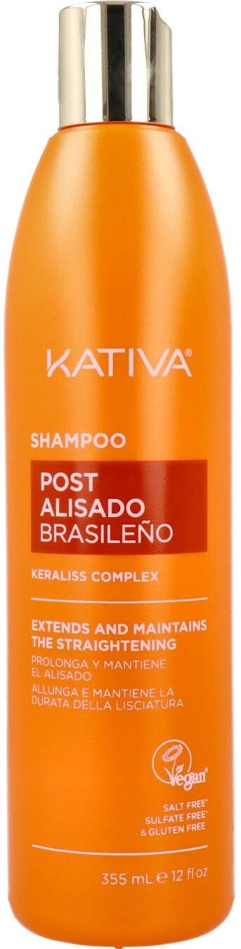 Kativa Post Alisado Brasileño Champú 355 ml