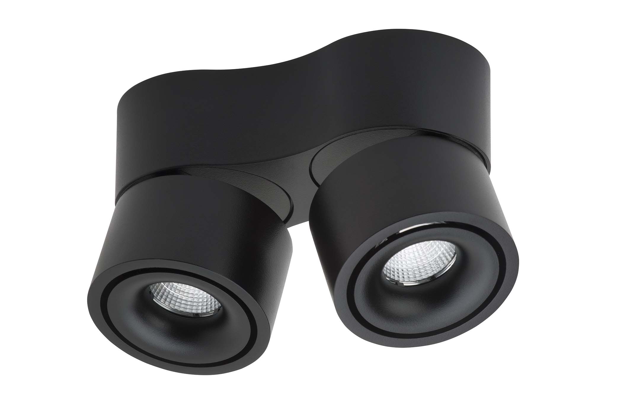 Lumexx 2er-LED-Deckenstrahler EASY MINI DOUBLE schwarz 2-215-10-2 5706872019069