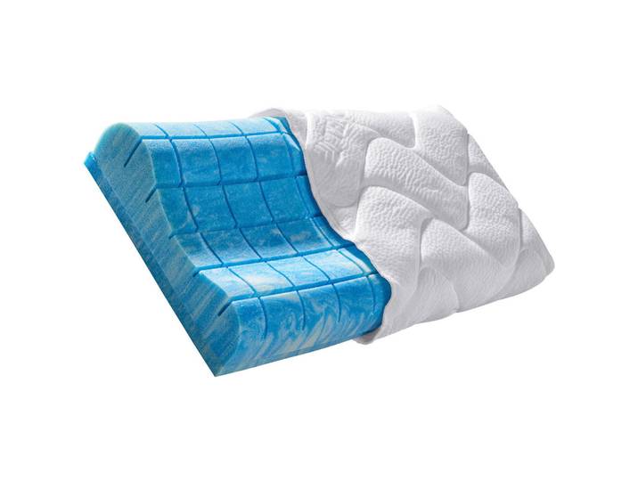 Sleeptex Nackenkissen, Weiß, Füllung: Polyetherschaumkern, 40x80 cm, Gelpads, feuchtigkeitsregulierend, formstabil, pflegeleicht, perfekte Stützfunktion, passt sich perfekt der Körperform an, für alle Schlafpositionen geeignet, atmungsaktiv, hygienisch, Heimtextilien, Kopfpolster & Bettdecken, Kopfkissen, Nackenkissen