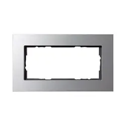 GIRA Abdeckrahmen Esprit , ohne Mittelsteg, 2-fach (Aluminium)