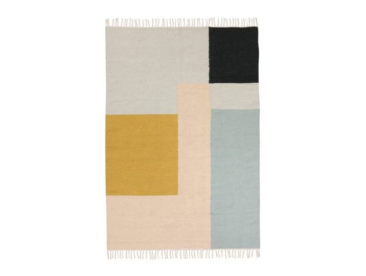 Ferm Living - Kelim Rug, Squares, 140 x 200 cm