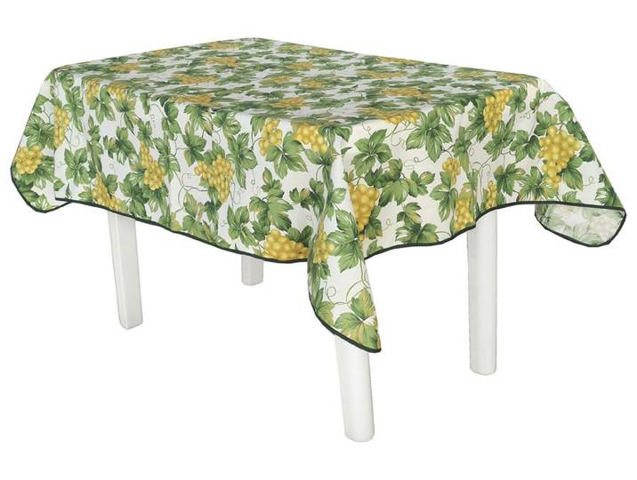 Dicht gewebte Tischwäsche Made in Germany, Weintraube, Tischdecke, eckig, L160xB130 cm