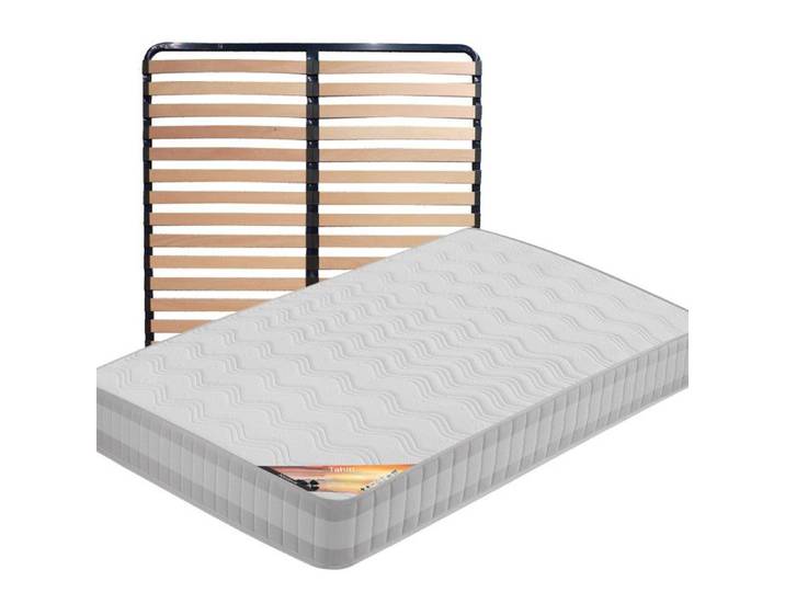 TAHITI - Pack Matelas + Lattes 160x200
