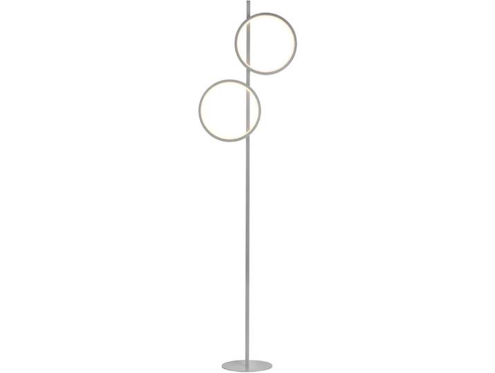 Lampadaire LED - H 151 cm - 2 flammes - Gris argenté - Métal