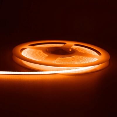 Trendy Discount Goods Ultra Thin Colorful COB LED Strip Light, High Density Flexible Tape For Car, Room Decor, DIY Lighting orange 5m