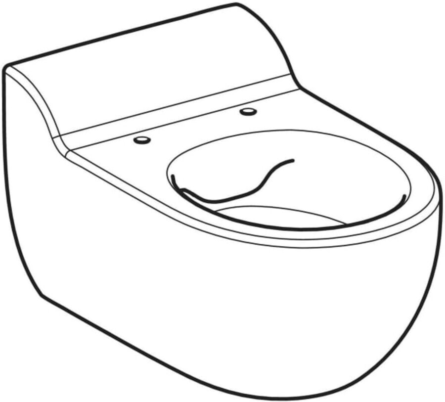 Geberit Wand-WC, Tiefspüler Bambini weiß, für WC-Sitz (502959001)