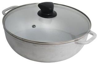 IMUSA Cast Aluminum Caldero with Glass Lid