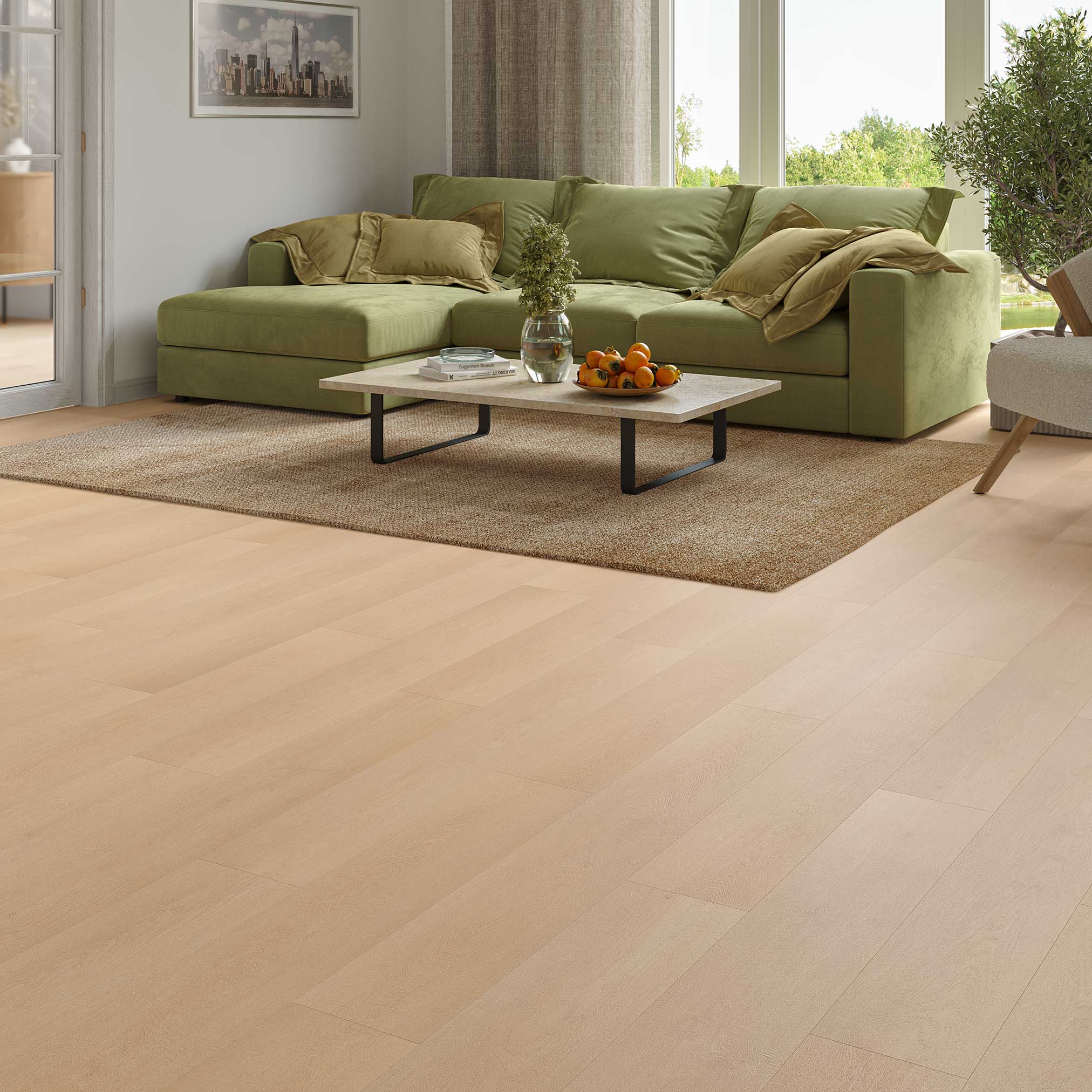 Luxury Flooring Light 2.5mm Glue Down LVT Luxury Vinyl Flooring