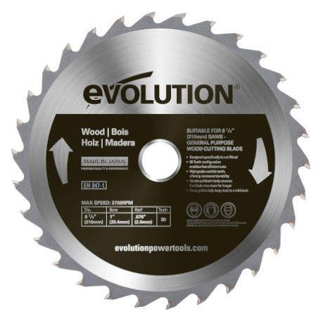 Evolution The saw blade is designed for cutting wood 210 mm t = 30 (EVO-210-30-D)
