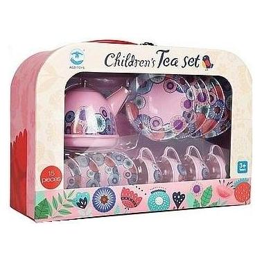 Teeservice aus Metall 15-teilig (1/603189)