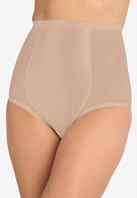 Plus Size Women's Power Mesh Firm Control Shaping Brief by Secret Solutions in Nude (Size 2X) Shapewear
