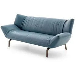 leolux Sofa Devon Leder Blau