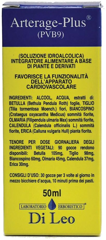 LABORATORIO ERBORISTICO D ARTERAGE PLUS PVB 9GT 50M DI LEO