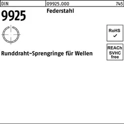 Sprengring DIN 9925 5 Federstahl Runddraht 5000 Stück