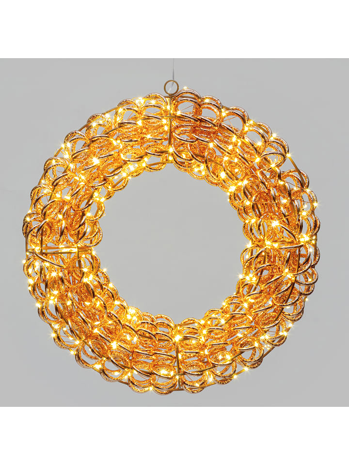 Lotti LED-Dekokranz in Roségold - Ø 40 cm - onesize