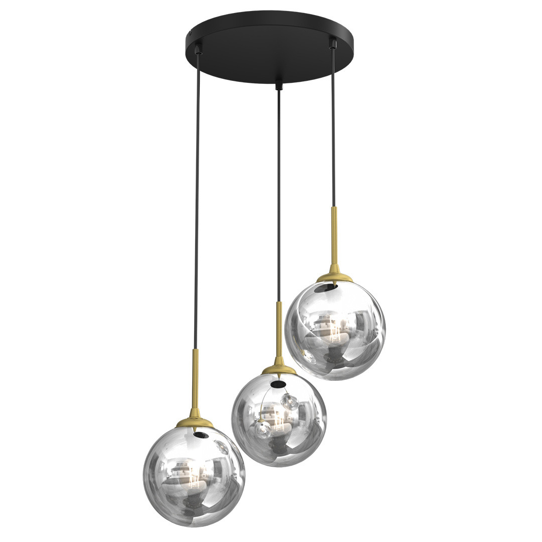 Milagro REFLEX MLP8416 LED hanglamp en kroonluchter, zwart/goud
