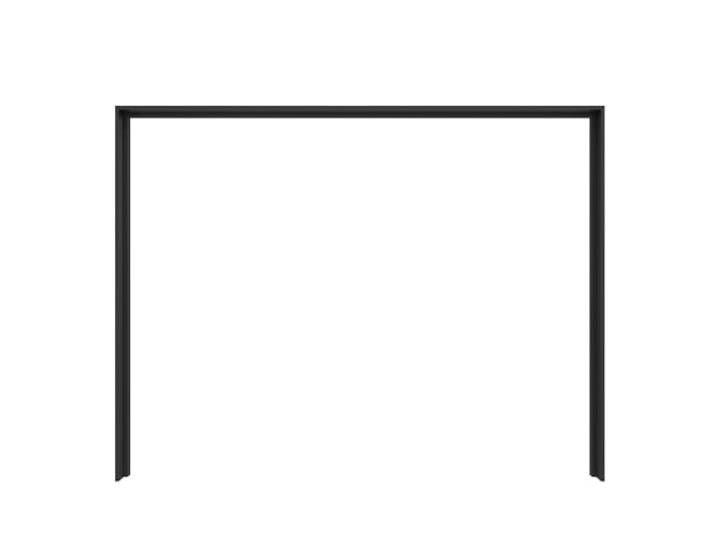 möbelando Passepartout >Passepartout< Das Passepartout in Schwarz (279,4x214,4x23,8 cm) aus Spanplatte mit Melaminbeschichtung bietet modernes Design und stabile ABS-Kanten. Zerlegt geliefert.