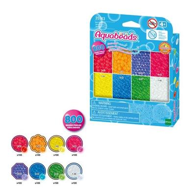 Aquabeads 35143 - Neon Perlen, 800 Wasserperlen, Bastelset
