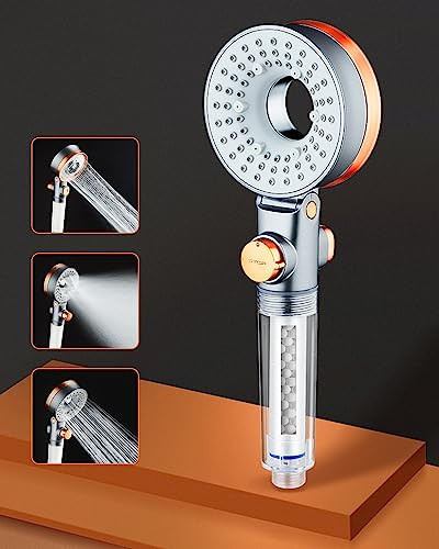 HAPPUP Beauty SPA Douchekop met Filter, Waterbesparend, 3 Straalsoorten en Hogedruk