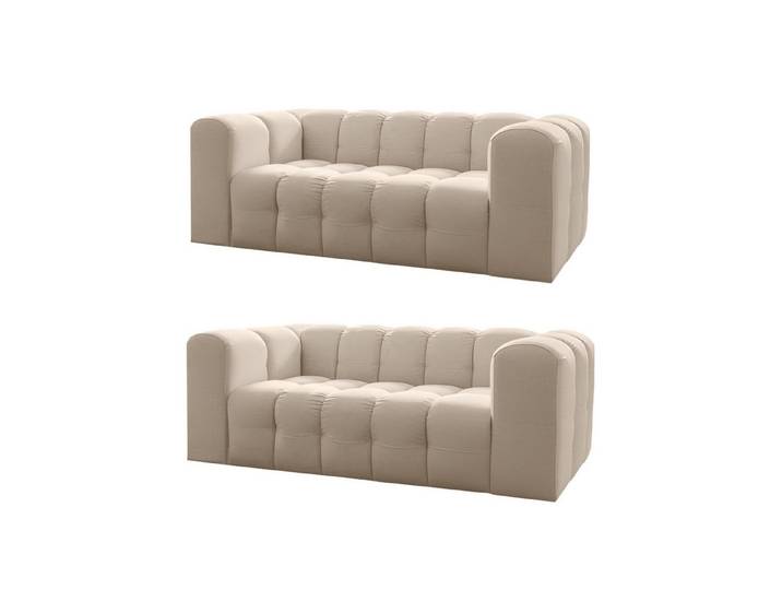 Friderik-EU 2-Sitzer Baloo Sofa 2x2-Sitzer Set 200 cm – HR-Schaum, modernes Design & Komfort – Stoff Tiffany