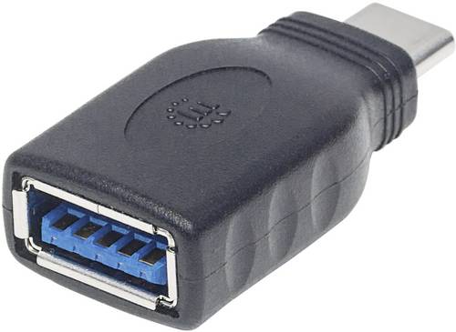 Manhattan USB 3.2 Gen 1 (USB 3.0) Adapter [1x USB 3.2 Gen 2 Stecker C (USB 3.1) - 1x USB 3.2 Gen 2 Buchse A (USB 3.1)] Adapter USB-C Stecker auf
