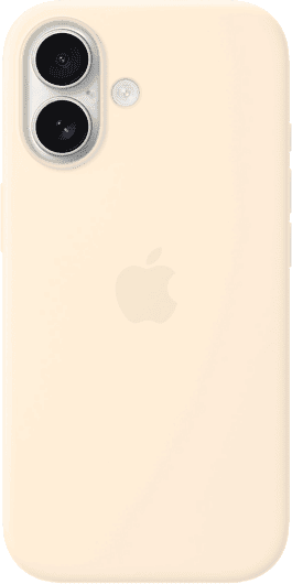 Apple Funda de silicona con MagSafe para el iPhone 17, Compatible correa Crossbody, Vainilla