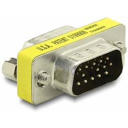 Delock 65010 VGA Adapter [1x D-SUB-Stecker 15pol. - 1x D-SUB-Stecker 15pol.] Silber 0 mm