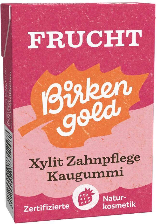 Birkengold Zahnpflege Natur Kaugummi Frucht 20stk