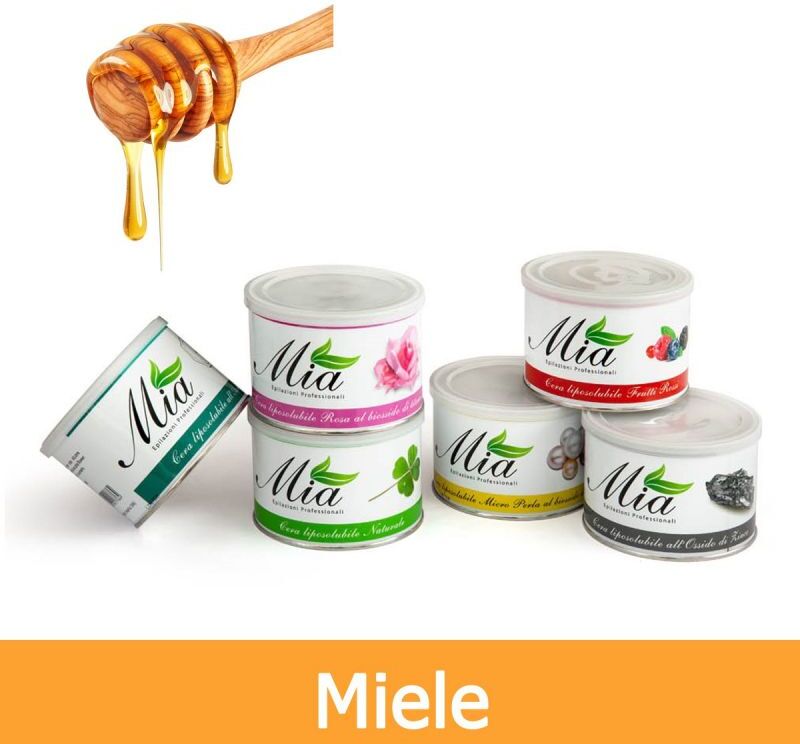 Mia Cosmetici Cera Depilatoria Al Miele Naturale Liposolubile In Barattolo 400 Ml