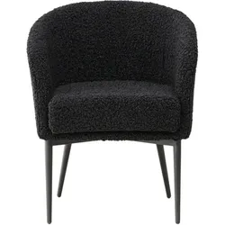 Endorphin, Sessel, Sessel Fluffy, schwarz – Teddy-Sessel in skandinavischen Design