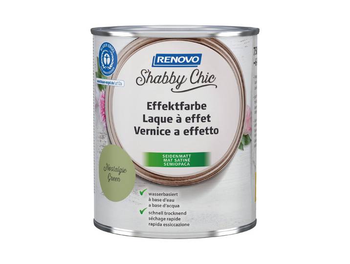 Renovo Shabby Chic Effektfarbe Grün 750 ml