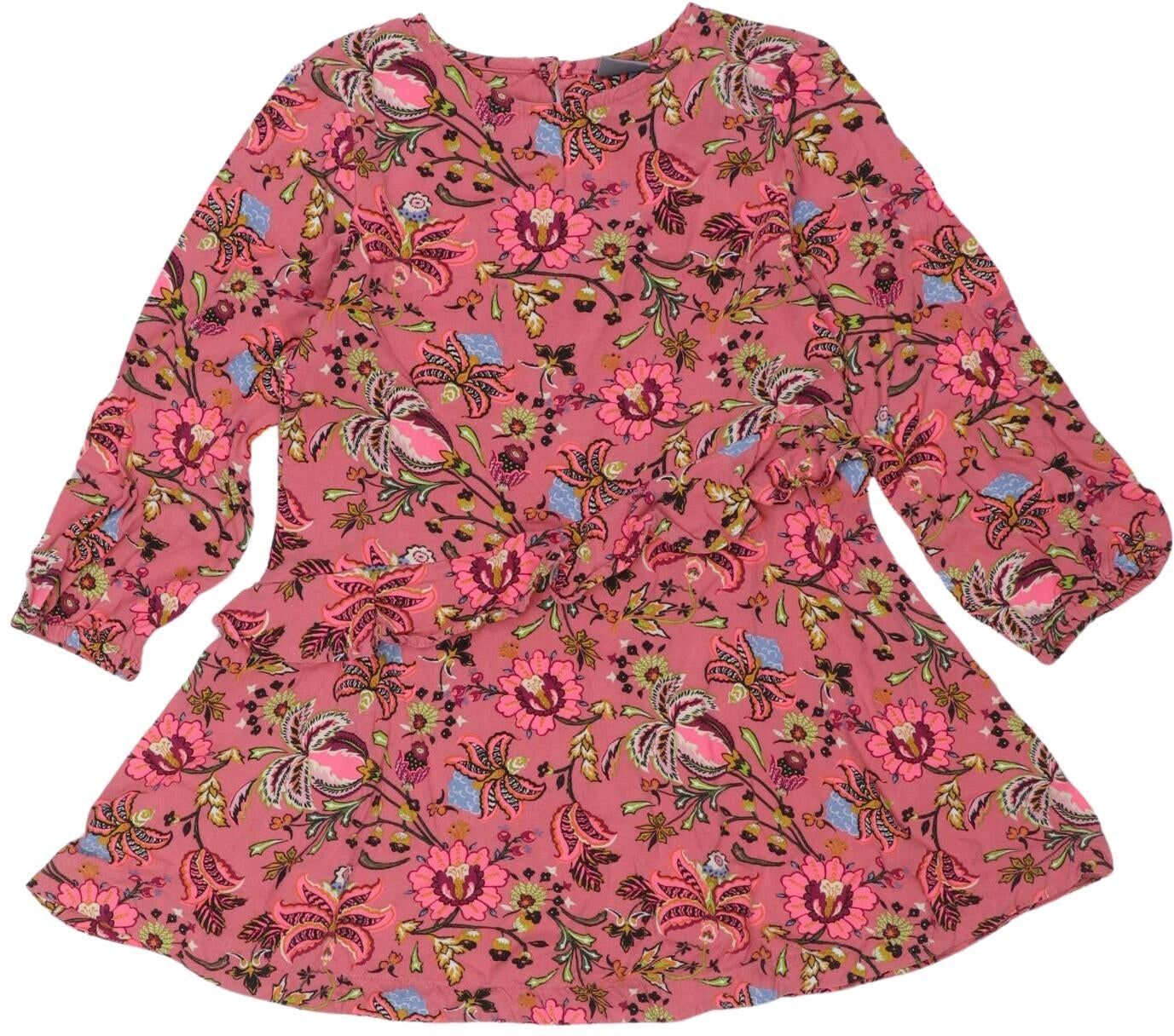 Next Mädchen Kleid, Pink, Gr. EU 104, Viskose - Second Hand