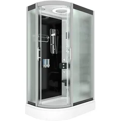 AcquaVapore Duschkabine Komplettdusche Fertigdusche Dusche D60-73M0L-EC 120x80 cm