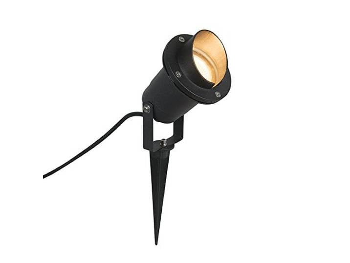 Qazqa done - Spot sur piquet - 1 lumière - L 130 mm - Noir - Moderne - éclairage extérieur