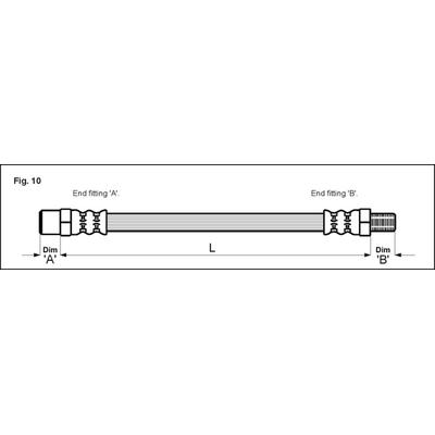 METZGER AUTOTEILE Bremsschlauch 4111763 für VAG