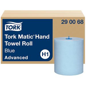 Tork Handtuchrollen Matic Advanced 290068, H1, 2-lagig, blau, 21cm x 150m, 6 Rollen, 600 Stück