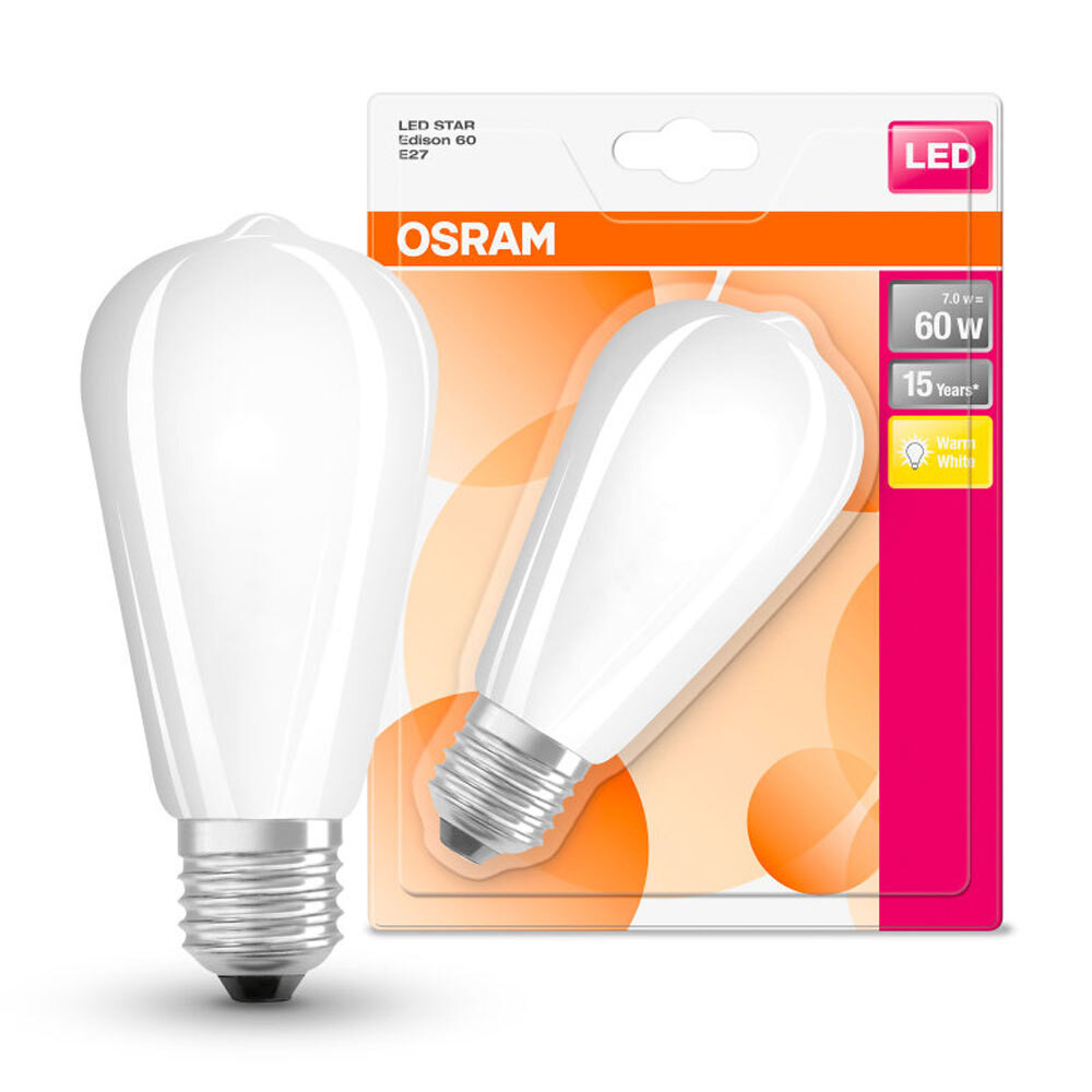 Osram Ledison CLAS ST 60 LED-lamp E27, 7 Watt, Warm wit licht, 2700 K
