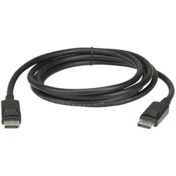 Aten 3m DisplayPort rev.1.4 Cable (3 m), Videokabel, Schwarz