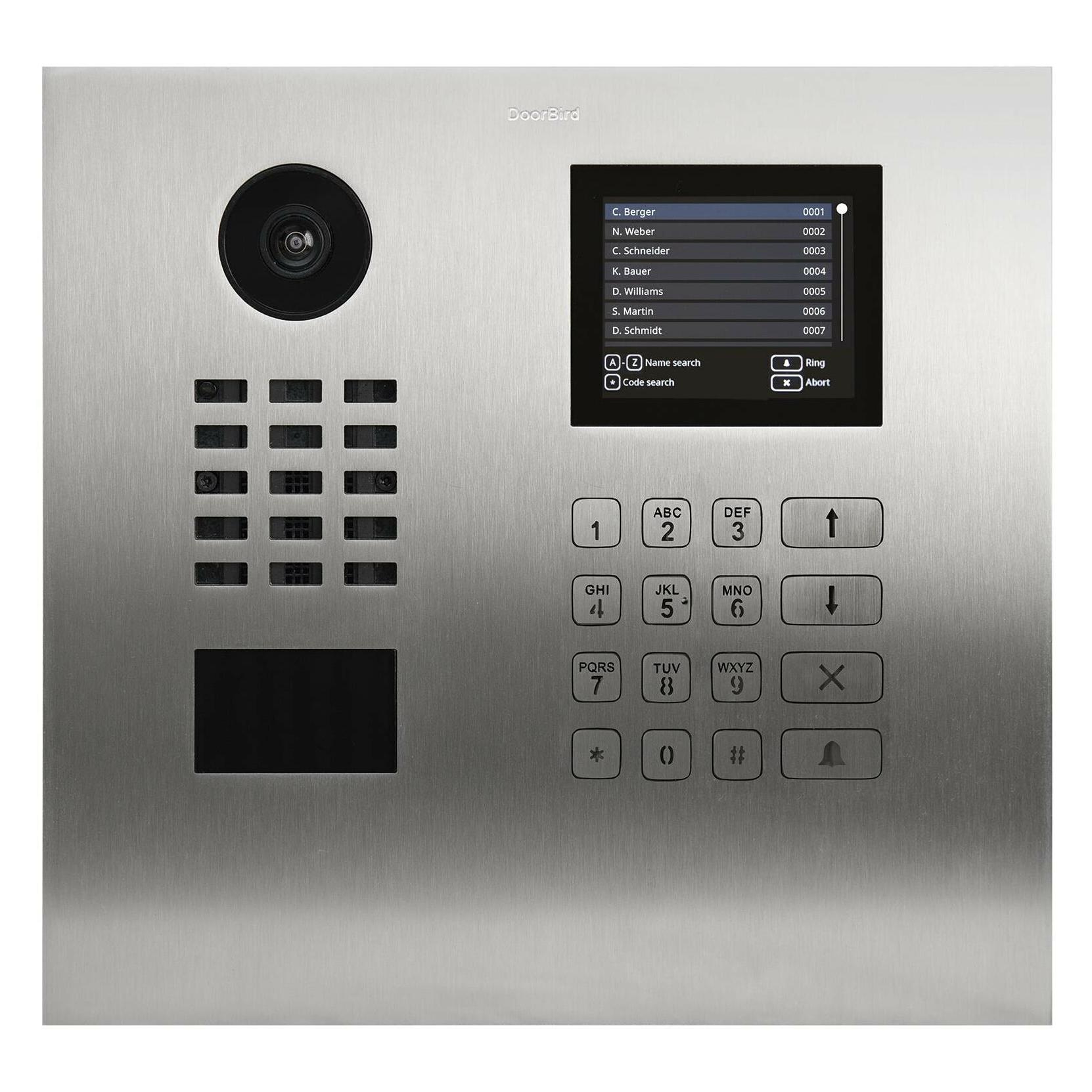 Doorbird D22DKH IP Video Türsprechanlage Edelstahl V2A (Bluetooth Low Energie, Ethernet, WLAN) (4251489615049)