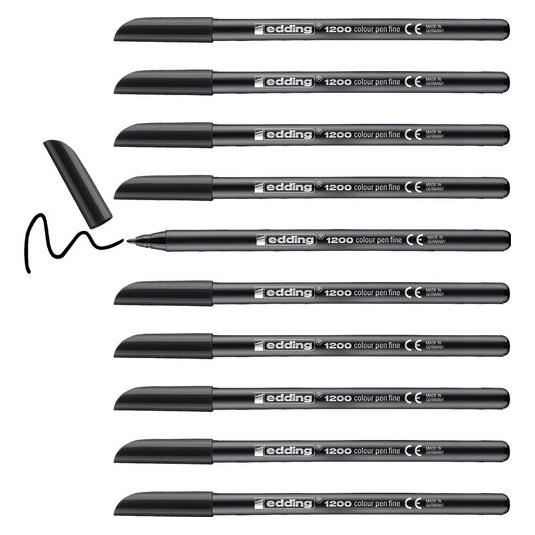 Edding 1200 Schwarz (10x) (4-1200001)