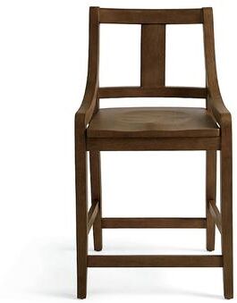 "Nolan Bar & Counter Stool - Counter Height (24"" Seat), Heritage Brown/Counter Height - Grandin Road"