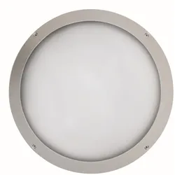 Frisch-Licht LED Außenwandleuchte Ø39,5cm, IP65, 24W, 4000K, 3000lm, rund, silber FL-AL20301.3084