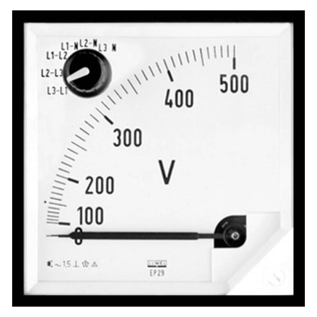 Lumel EP27 500V EP27 500V Einbaumessgerät EP27 500V 500 V/AC Dreheisen (EP27 500V)