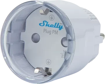 Shelly Plug PM Gen3, Steckdose mit Leistungsmessung, WiFi, schwarz